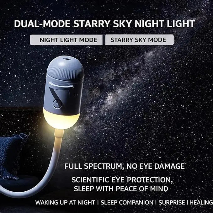 2-in-1 Galaxy Projector Night Light