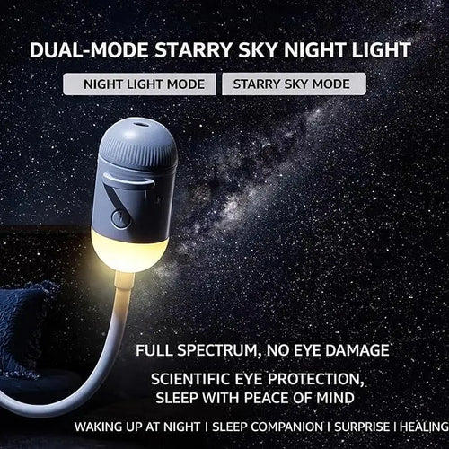 2-in-1 Galaxy Projector Night Light