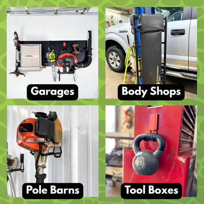 Heavy-Duty Magnetic Hook – Holds Up to 5kg | For Garage, Workshop, Van & Shed Organization
