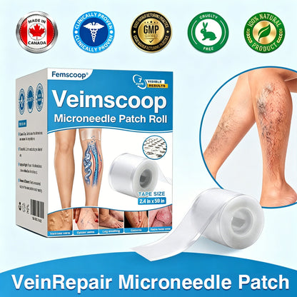 🇨🇦🏆✅️🏃Femscoop® VeinRepair Microneedle Patch Roll⚡Instant Relief, Long-Term Results