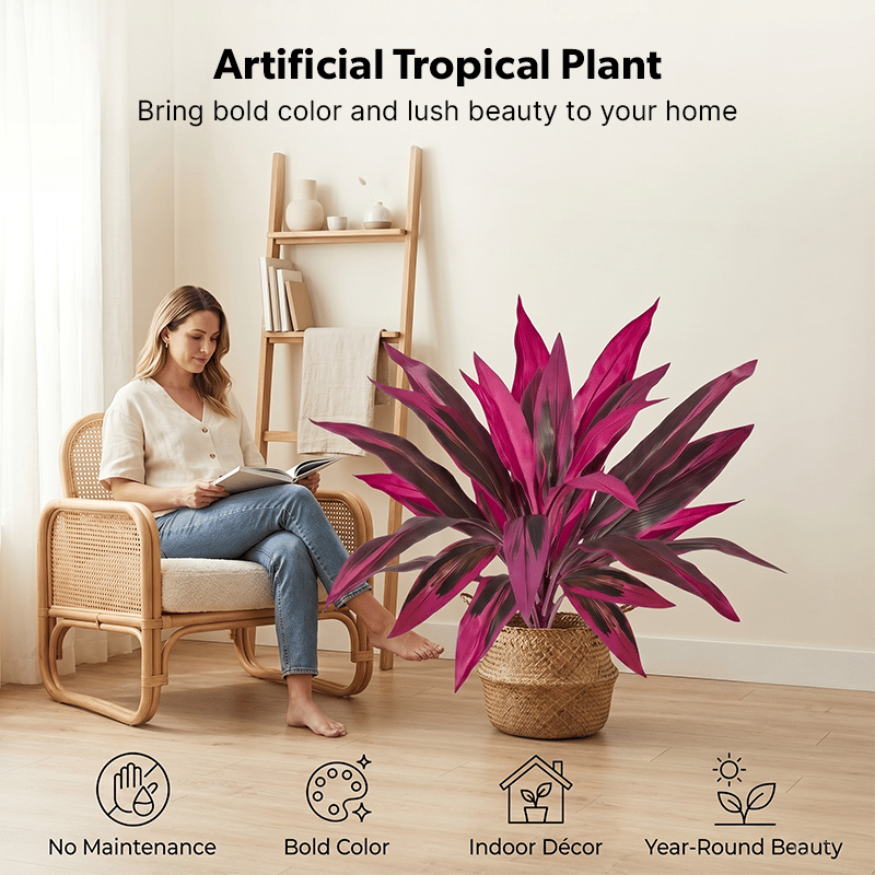 🎁 Mother’s Day 60% OFF - Artificial Boston Fern & Dragon's Blood Tree Plants