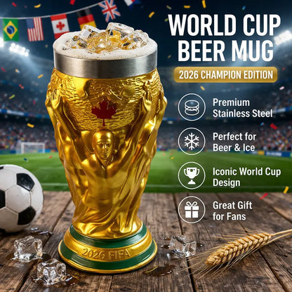 2026 Summer Soccer Trophy Cup | USA-Canada-Mexico Fan Collectible & Decor, Sturdy Trophy Shape
