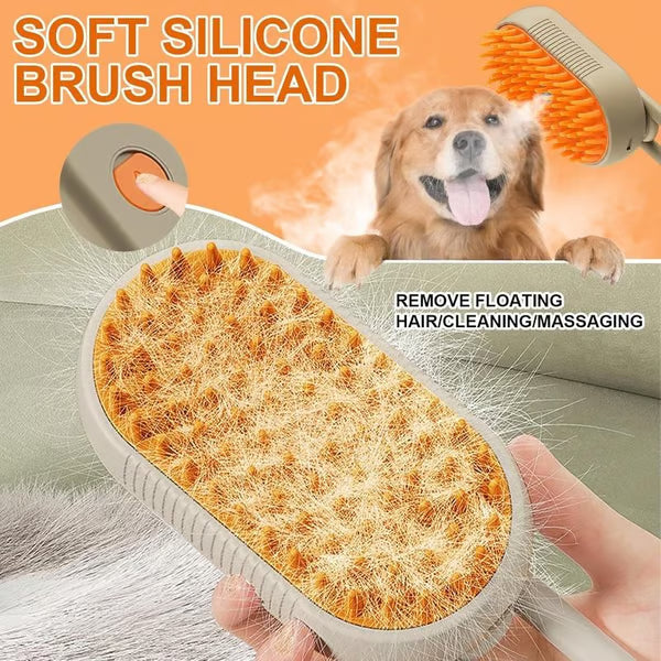 🏆Over 65,000 SOLD!🔥Steamy Pet Brush-a quick and easy pet hair removal comb🐾
