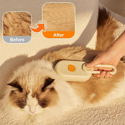 🏆Over 65,000 SOLD!🔥Steamy Pet Brush-a quick and easy pet hair removal comb🐾