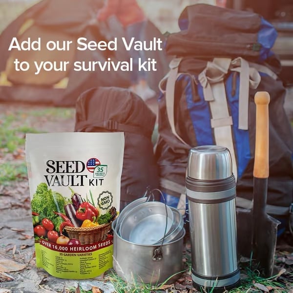 🥦Ultimate Survival Seed Vault  |🌿50-Year Shelf Life✨