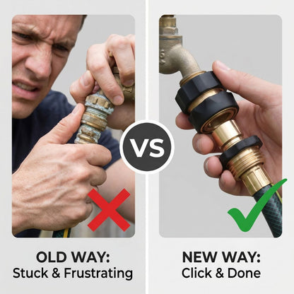 🔥Last Day 50% OFF ✨Quick Connect Pro Garden Hose Connector