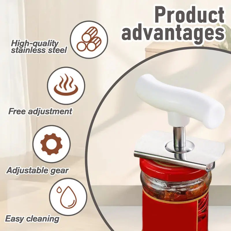 ✨ Anti-Slip Grip Jar Opener – 🍯 Effortless Jar Opening