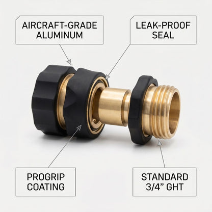 🔥Last Day 50% OFF ✨Quick Connect Pro Garden Hose Connector