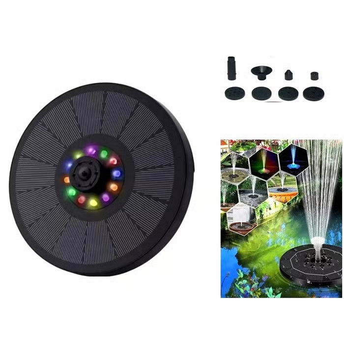 Solar-powered Bath Fountain with 6 Nozzle