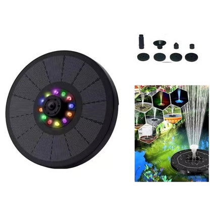 Solar-powered Bath Fountain with 6 Nozzle