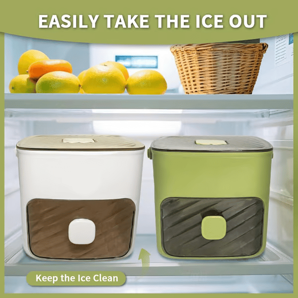 🔥LAST DAY 70% OFF - 🧊Portable Ice Maker with Lid and Storage Box (✨Includes Ice Tongs)