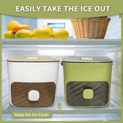 🔥LAST DAY 70% OFF - 🧊Portable Ice Maker with Lid and Storage Box (✨Includes Ice Tongs)