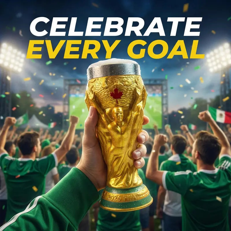 2026 Summer Soccer Trophy Cup | USA-Canada-Mexico Fan Collectible & Decor, Sturdy Trophy Shape