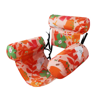 💺 50% OFF NOW! 🌴 Inflatable Floating Chair – Tropical Leaf & Ultra-Light 🌊