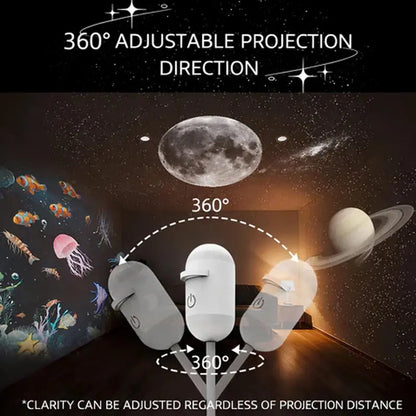 2-in-1 Galaxy Projector Night Light