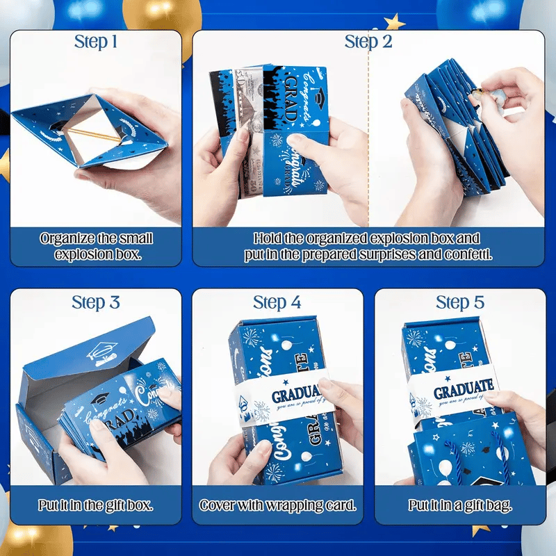 🏆75K+ SOLD! 🎓2026 Graduation Surprise Pop-Up Gift Box
