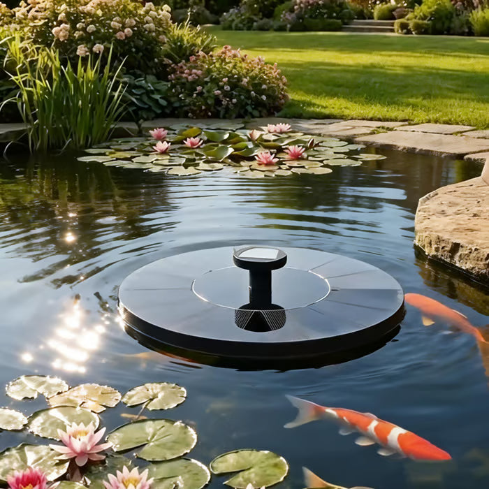 Solar-powered Bath Fountain with 6 Nozzle