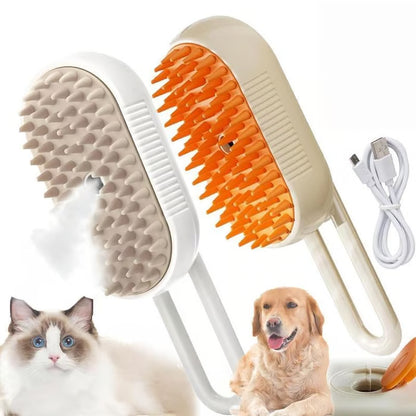 🏆Over 65,000 SOLD!🔥Steamy Pet Brush-a quick and easy pet hair removal comb🐾