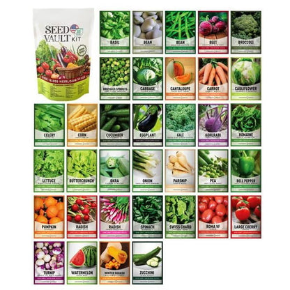 🥦Ultimate Survival Seed Vault  |🌿50-Year Shelf Life✨