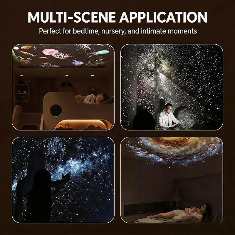 2-in-1 Galaxy Projector Night Light