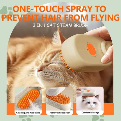 🏆Over 65,000 SOLD!🔥Steamy Pet Brush-a quick and easy pet hair removal comb🐾