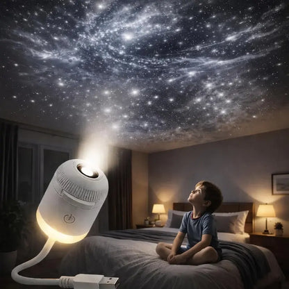 2-in-1 Galaxy Projector Night Light