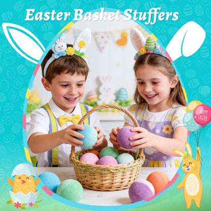 🔥LAST DAY 49% OFF - 🛁 Natural Bath Bombs for Kids with Mega Bubbles 🥚✨