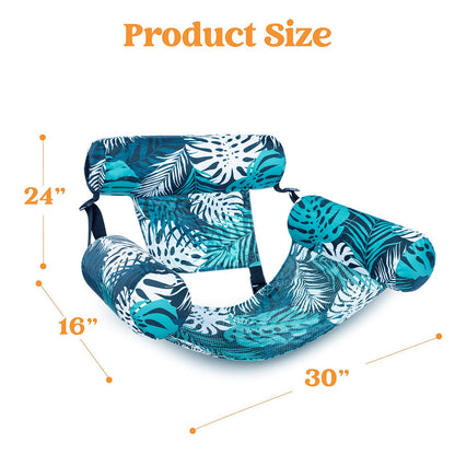 💺 50% OFF NOW! 🌴 Inflatable Floating Chair – Tropical Leaf & Ultra-Light 🌊