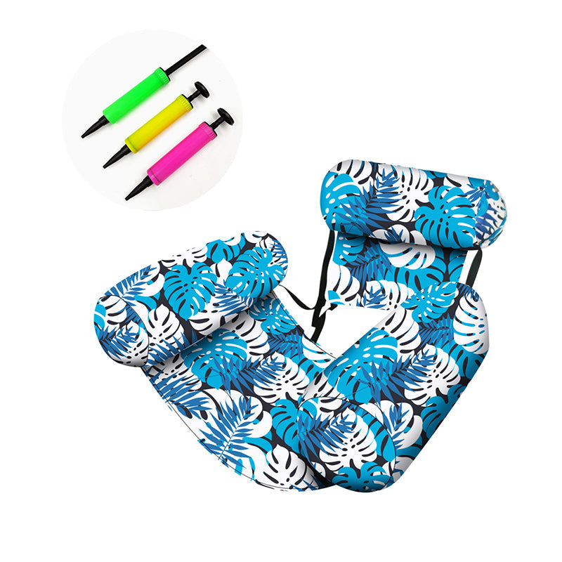 💺 50% OFF NOW! 🌴 Inflatable Floating Chair – Tropical Leaf & Ultra-Light 🌊